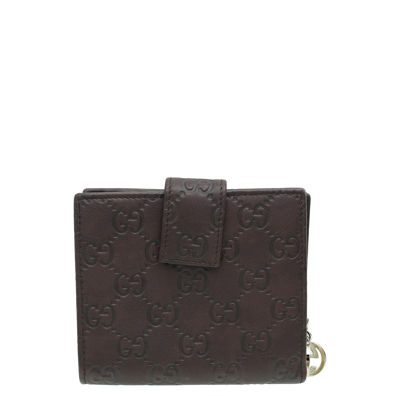 Gucci Chocolate Brown Guccissima GG Twins Wallet-Gucci-THE CLOSET