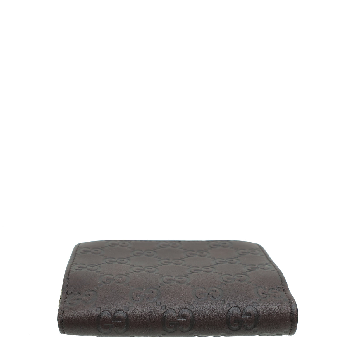 Gucci Chocolate Brown Guccissima GG Twins Wallet