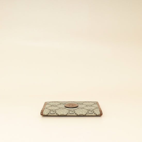 Gucci Bicolor GG Supreme Interlocking G Card Case-Gucci-THE CLOSET