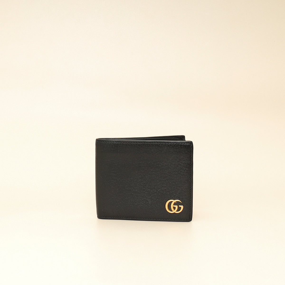 Gucci Black GG Marmont Bi-Fold Wallet-Gucci-THE CLOSET