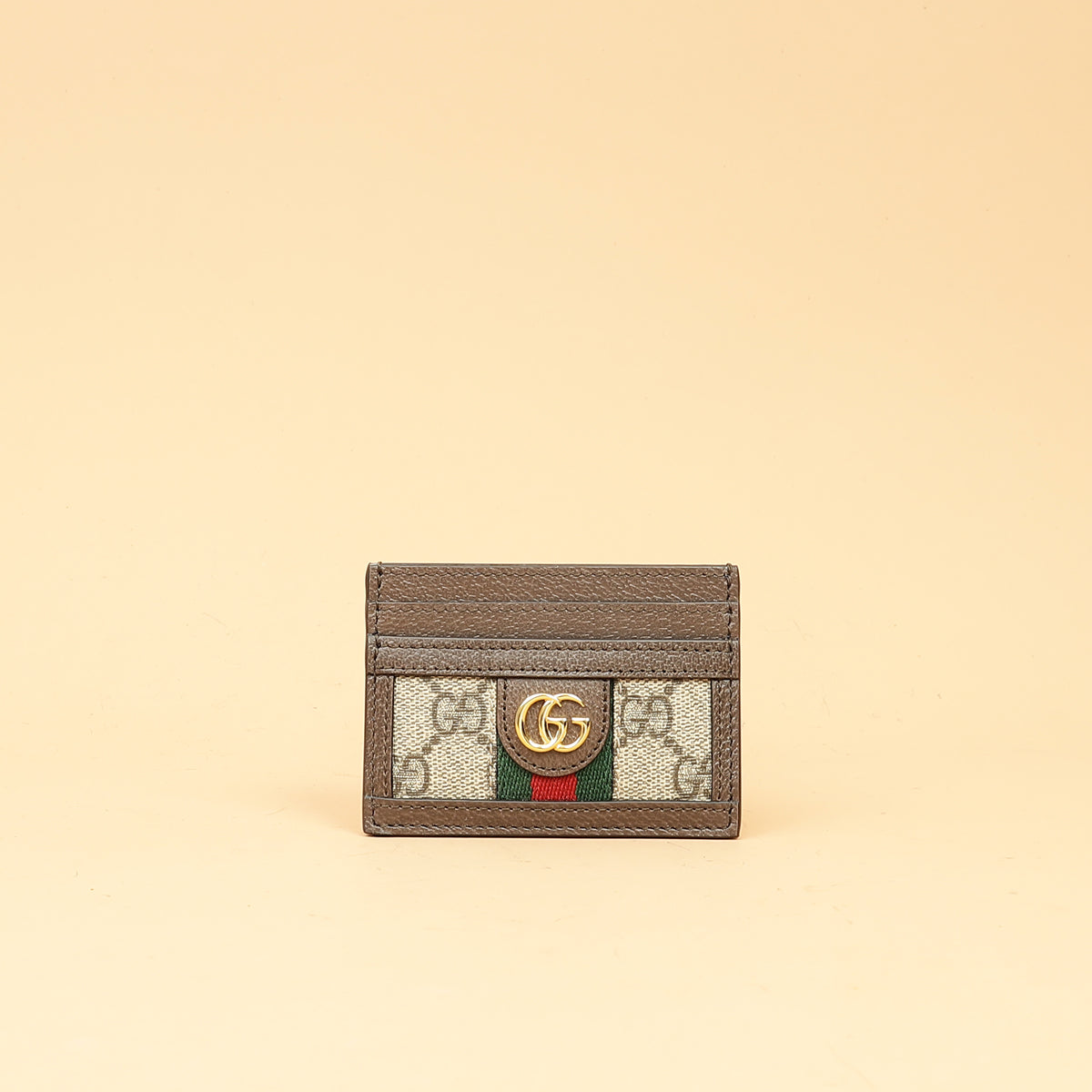 Gucci Brown Ophidia GG Card Case-Gucci-THE CLOSET