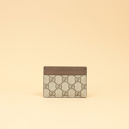 Gucci Brown Ophidia GG Card Case-Gucci-THE CLOSET