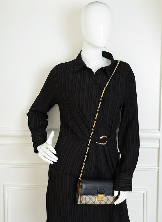 Gucci Bicolor Padlock Wallet on Chain