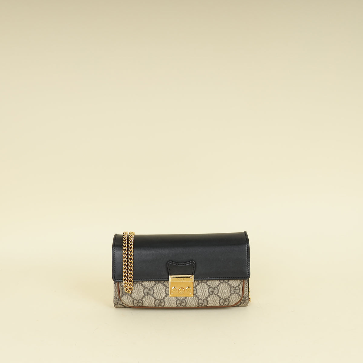 Gucci Bicolor Padlock Wallet on Chain