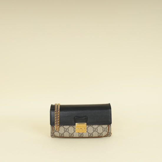 Gucci Bicolor Padlock Wallet on Chain
