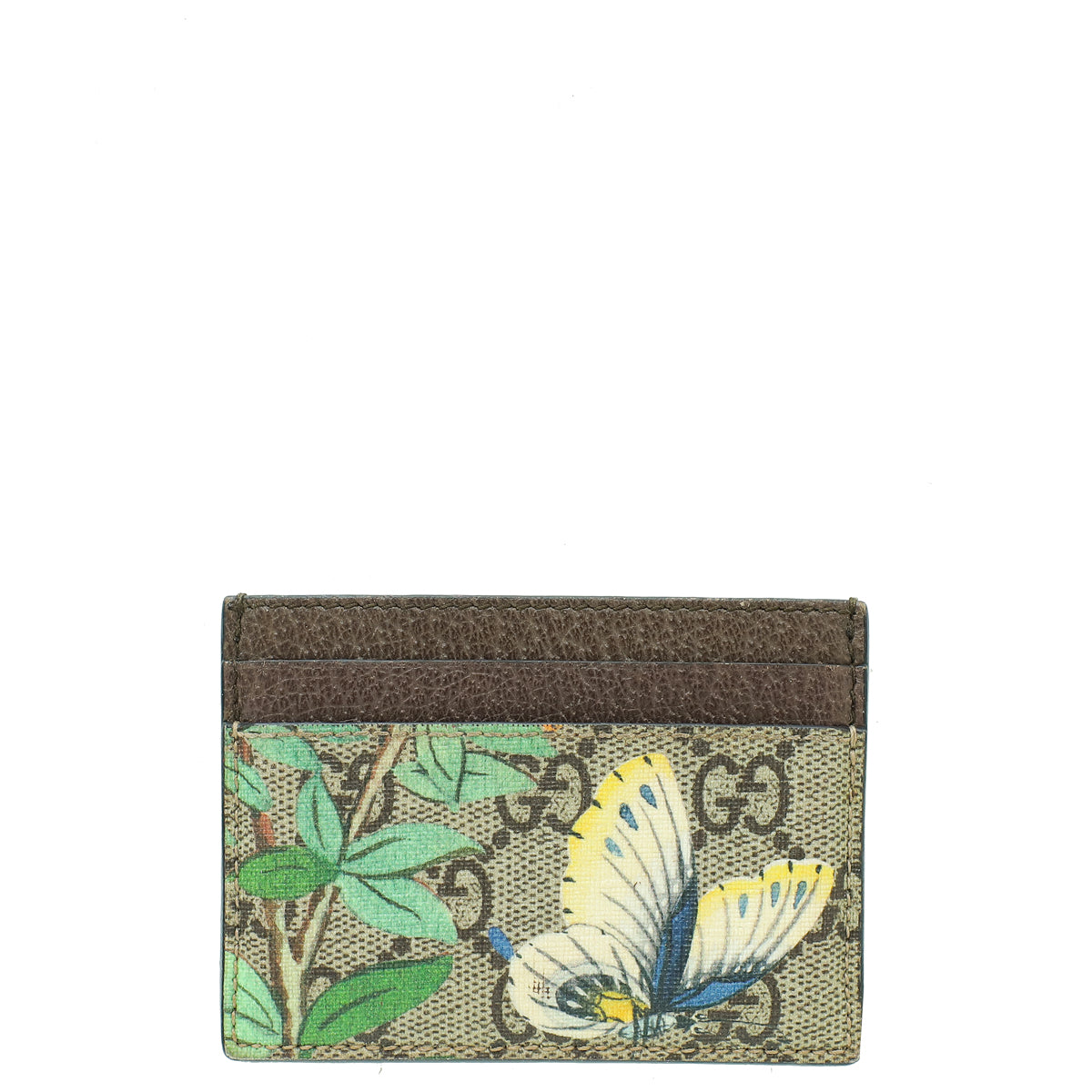 Gucci Multicolor GG Supreme Tian Card Holder-Gucci-THE CLOSET
