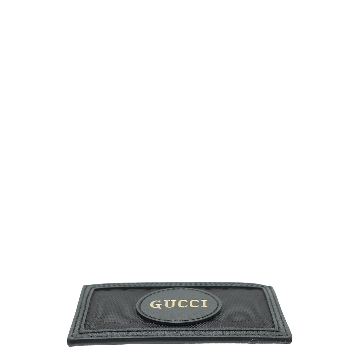 GUCCI: Off The Grid credit card holder in GG Supreme nylon and leather -  Black