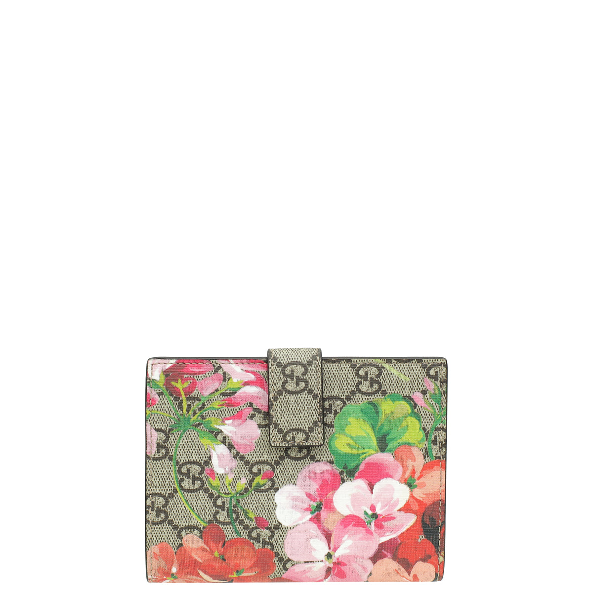 Gucci Bicolor GG Supreme Monogram Blooms Passport Case