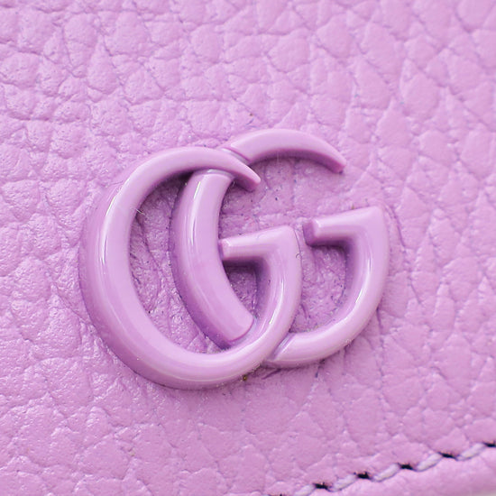 Gucci Purple GG Marmont Wallet on Chain