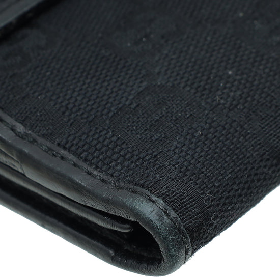 Load image into Gallery viewer, Gucci Black GG French Wallet
