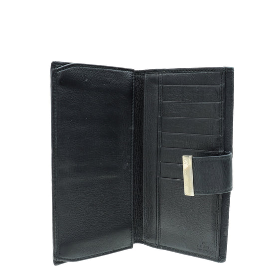Load image into Gallery viewer, Gucci Black GG French Wallet
