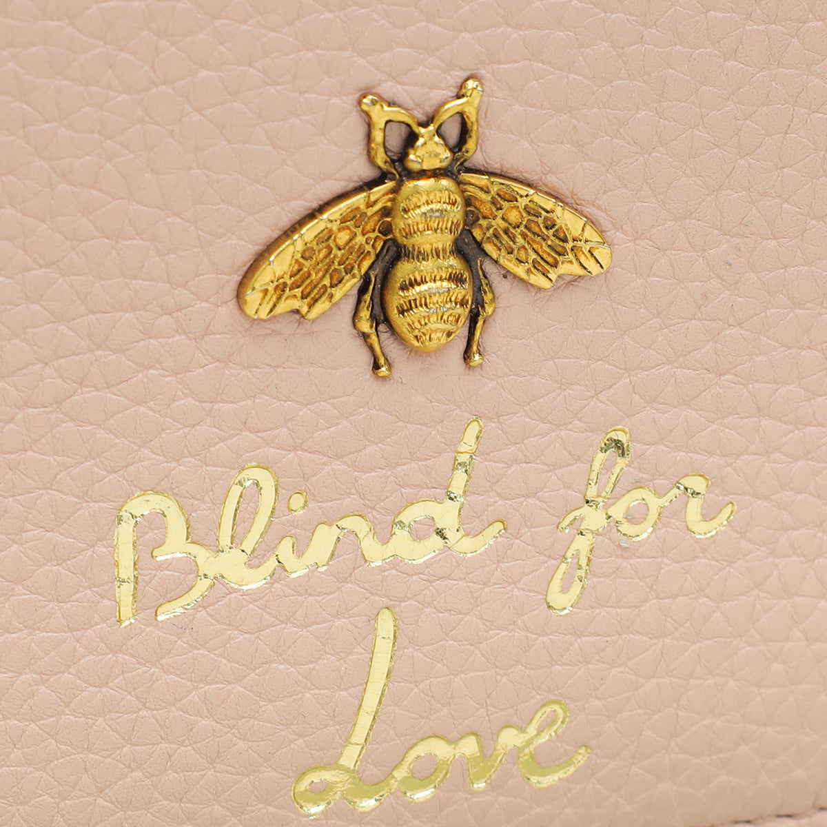 Gucci Pink Animalier "Blind for Love" Card Case