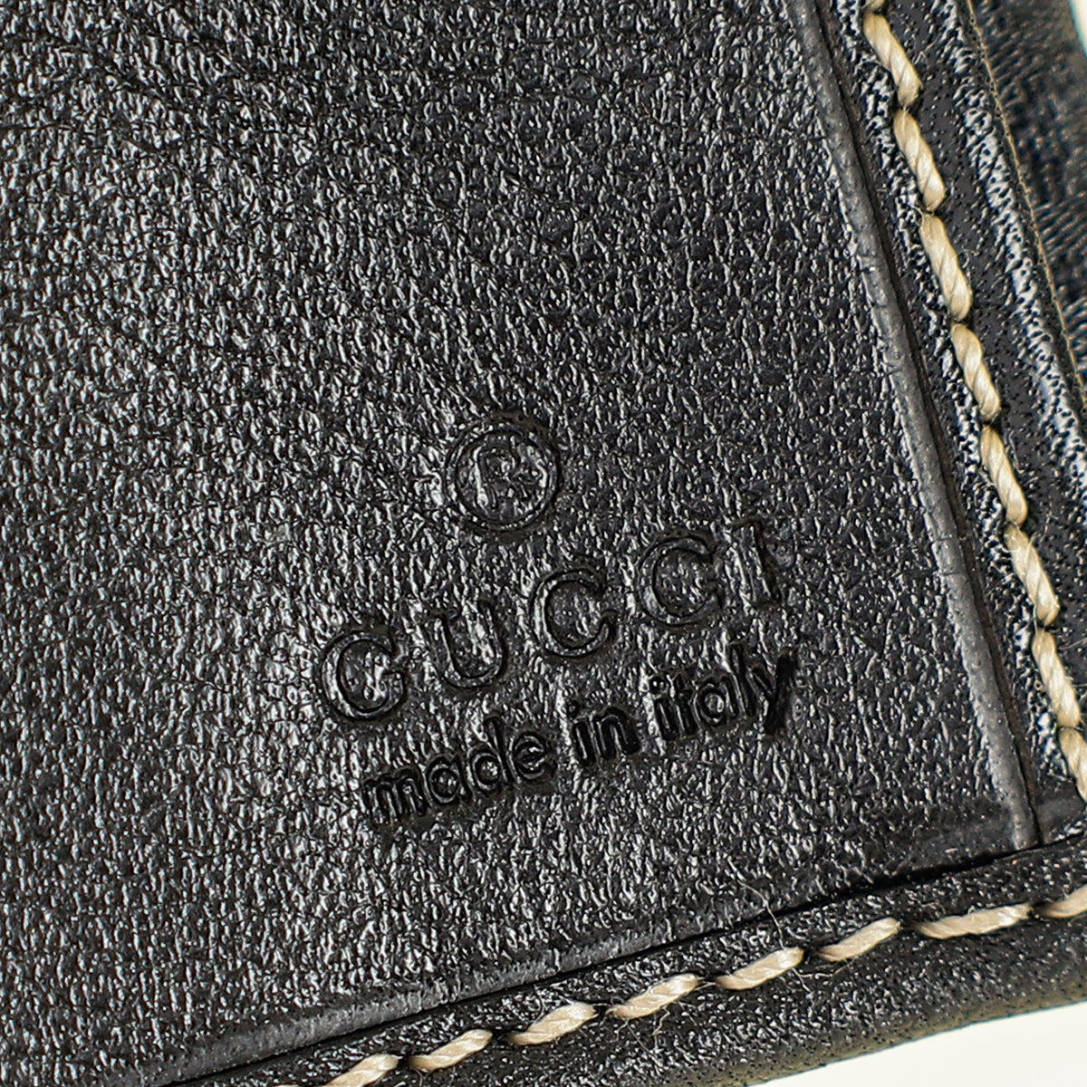 Gucci Black GG Royal Continental Wallet