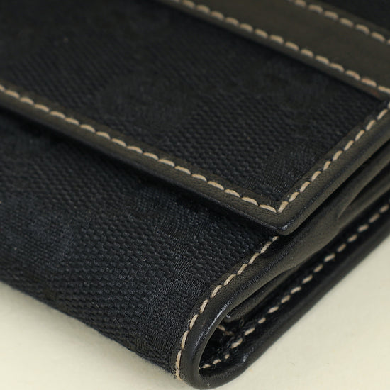 Gucci Black GG Royal Continental Wallet
