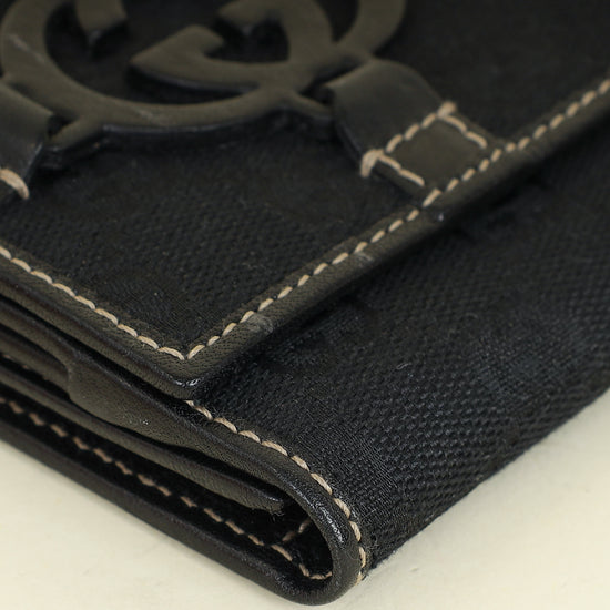 Gucci Black GG Royal Continental Wallet