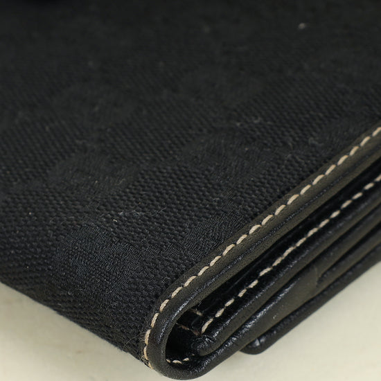 Gucci Black GG Royal Continental Wallet