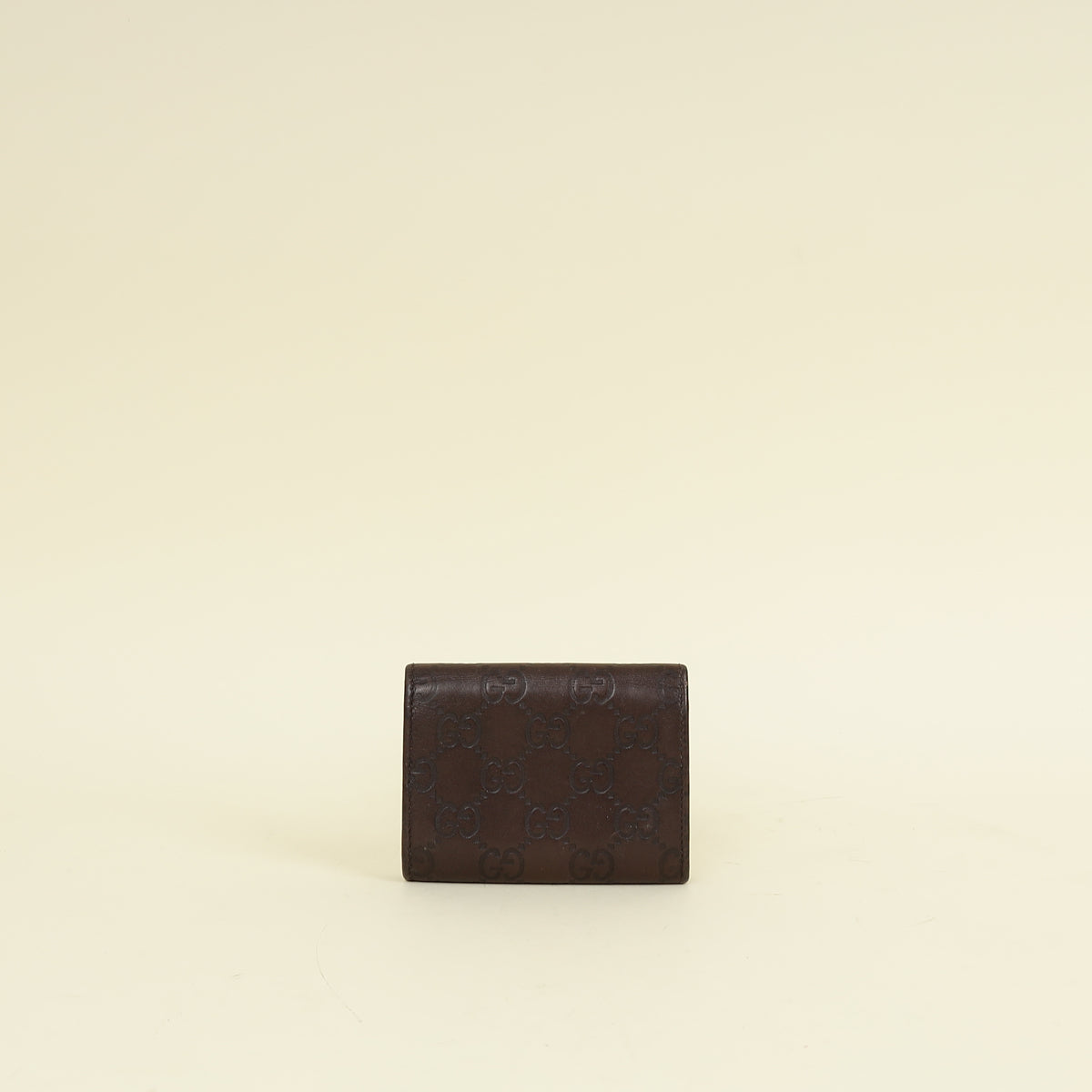 Gucci Brown Guccissima Card Holder