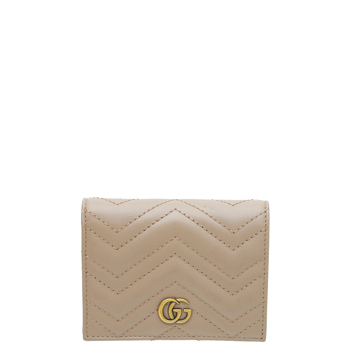 Gucci Dusty Pink GG Marmont Card Case-Gucci-THE CLOSET