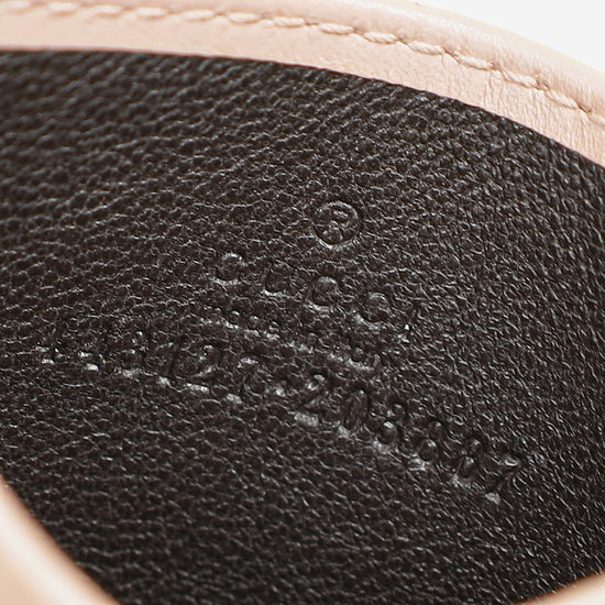 Gucci Light Pink GG Marmont Card Case