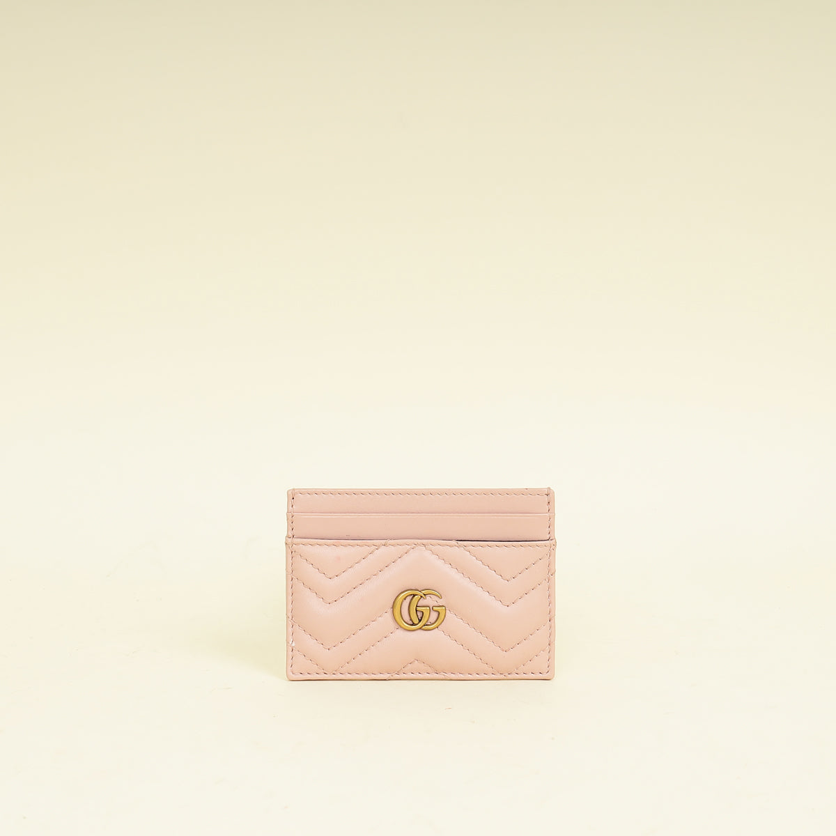 Gucci Light Pink GG Marmont Card Case