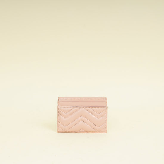 Gucci Light Pink GG Marmont Card Case