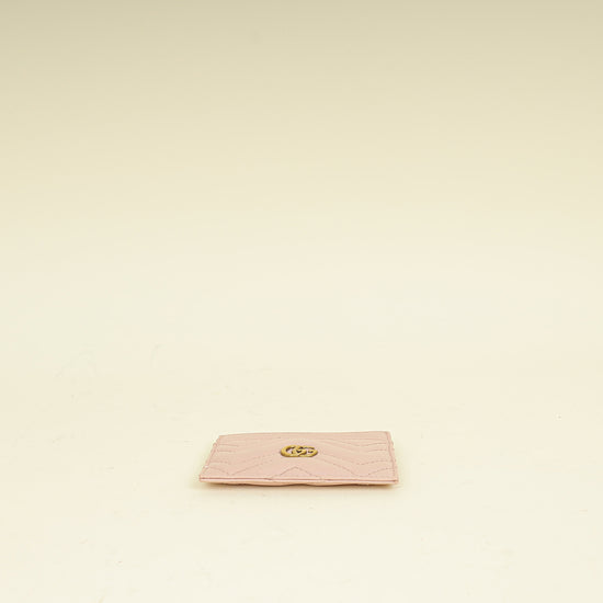 Gucci Light Pink GG Marmont Card Case
