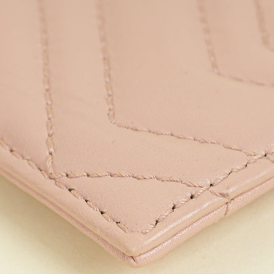 Gucci Light Pink GG Marmont Card Case