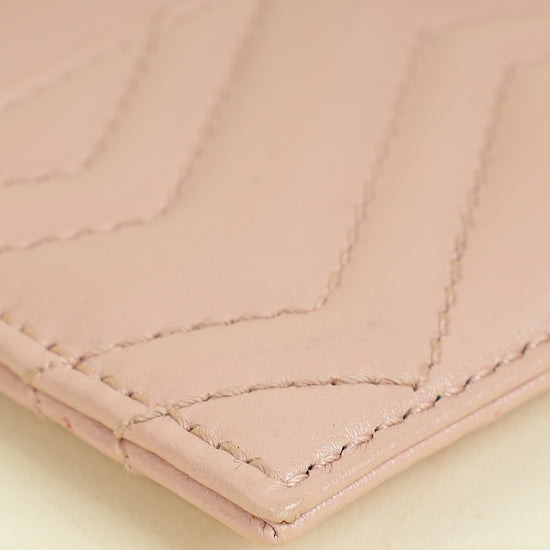 Gucci Light Pink GG Marmont Card Case