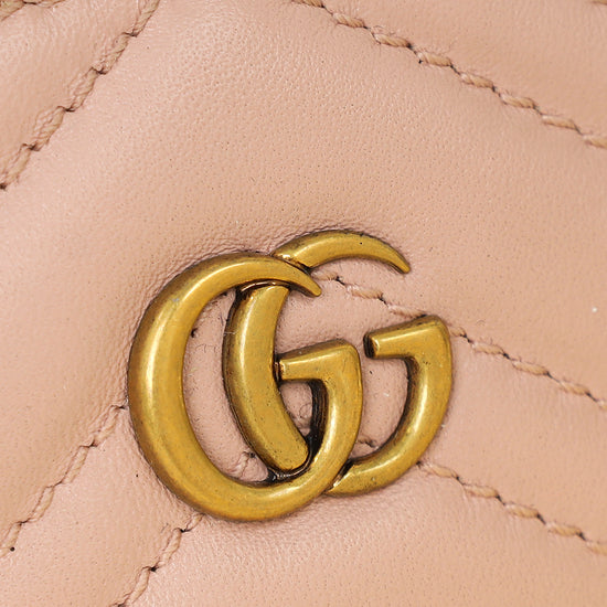 Gucci Light Pink GG Marmont Card Case