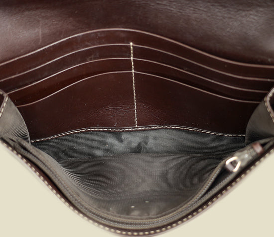 GUCCI Bicolor GG Supreme Continental Wallet