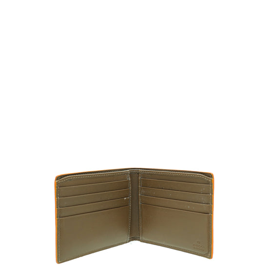 Gucci Bicolor GG Supreme Bifold Wallet