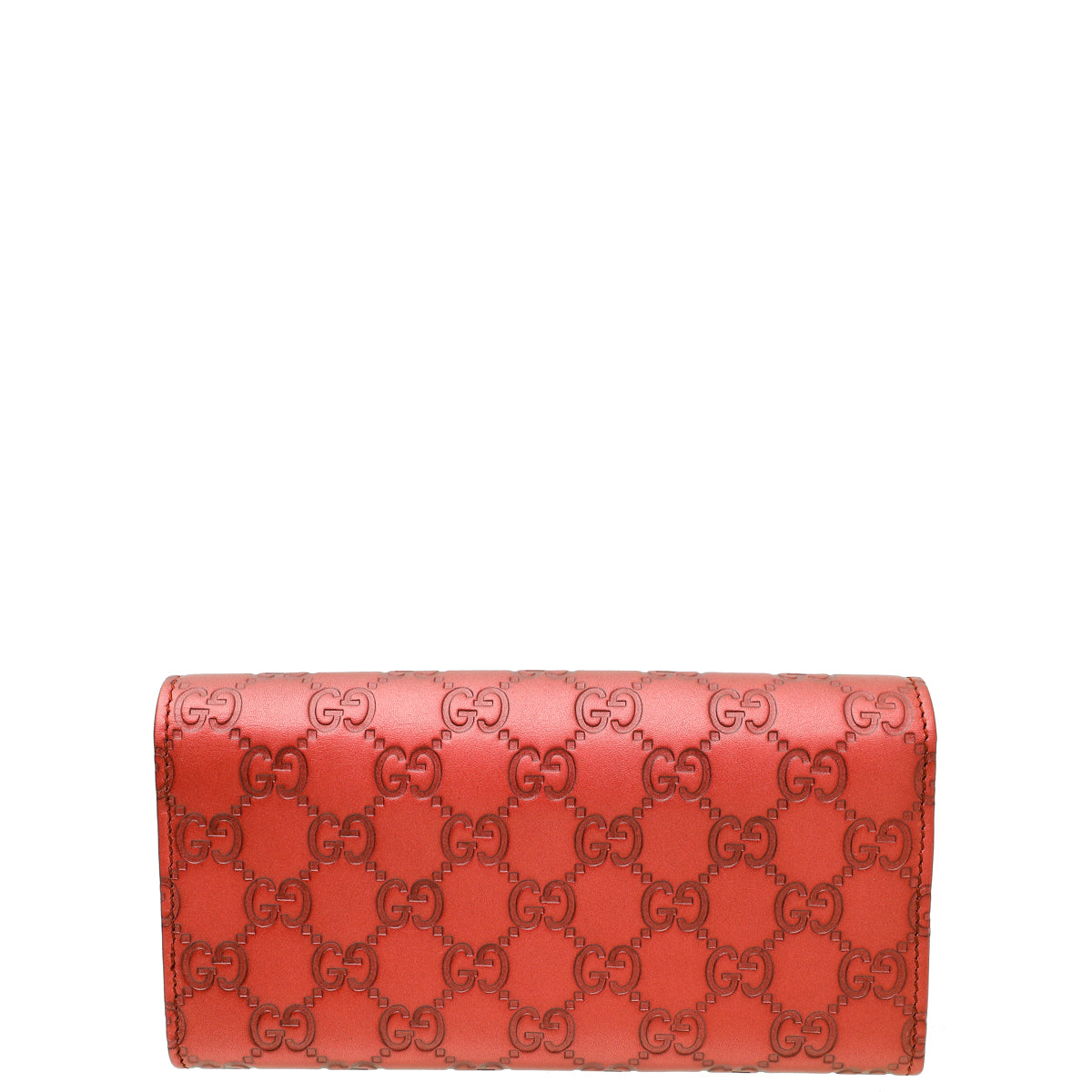 Gucci Maroon GG Guccissima Lovely Heart Continental Wallet-Gucci-THE CLOSET