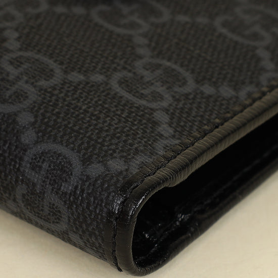 Gucci Black GG Supreme Bifold Wallet-Gucci-THE CLOSET