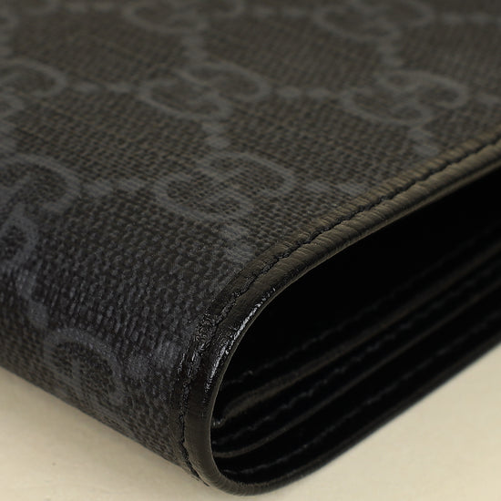 Gucci Black GG Supreme Bifold Wallet-Gucci-THE CLOSET