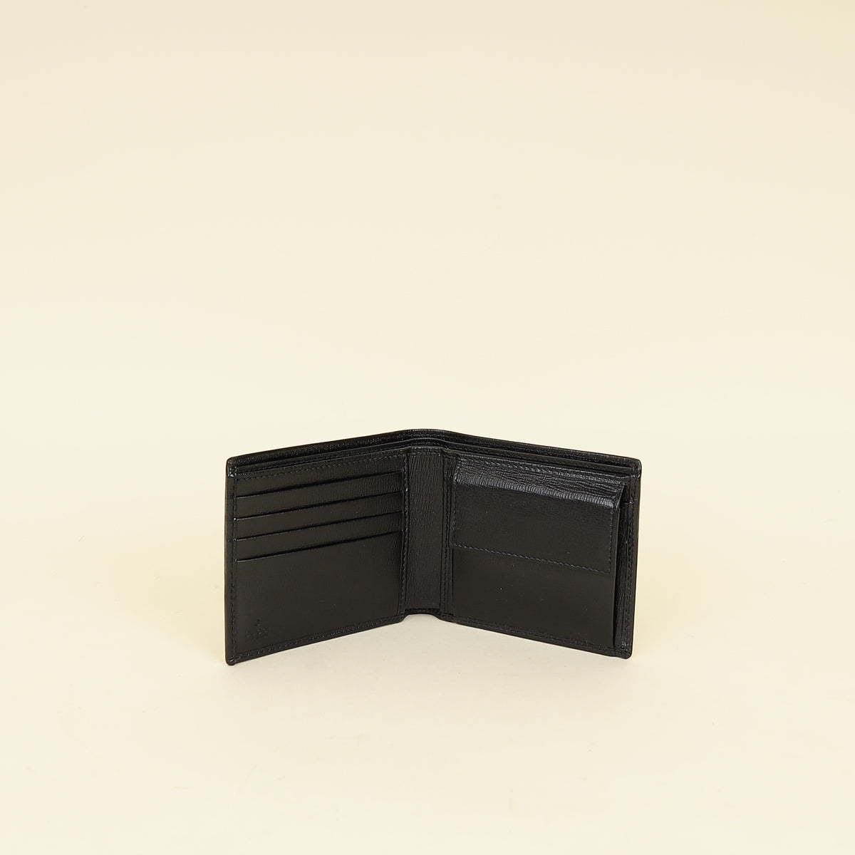 Gucci Black GG Supreme Bifold Wallet-Gucci-THE CLOSET