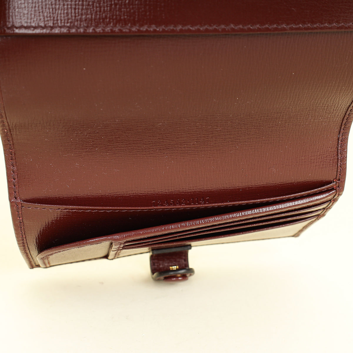 Gucci Bicolor Interlocking G Supreme Passport Wallet