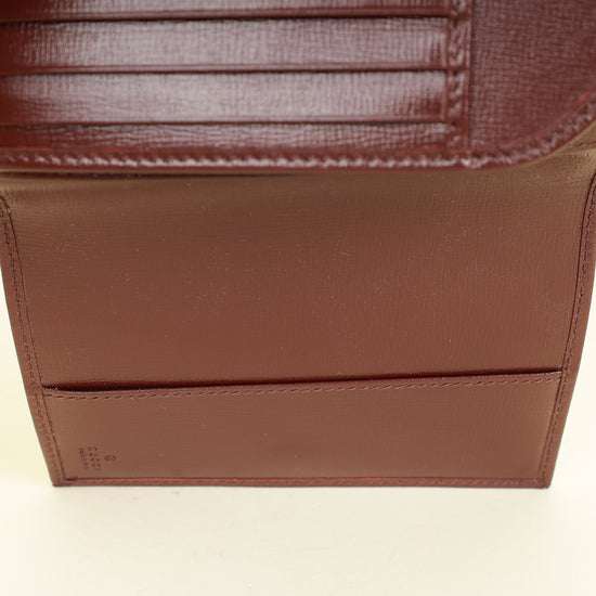 Gucci Bicolor Interlocking G Supreme Passport Wallet