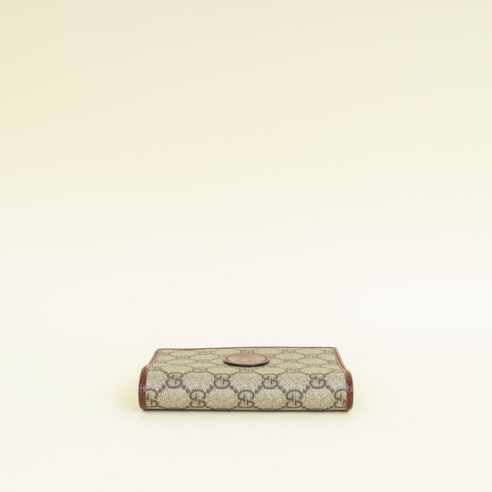 Gucci Bicolor Interlocking G Supreme Passport Wallet