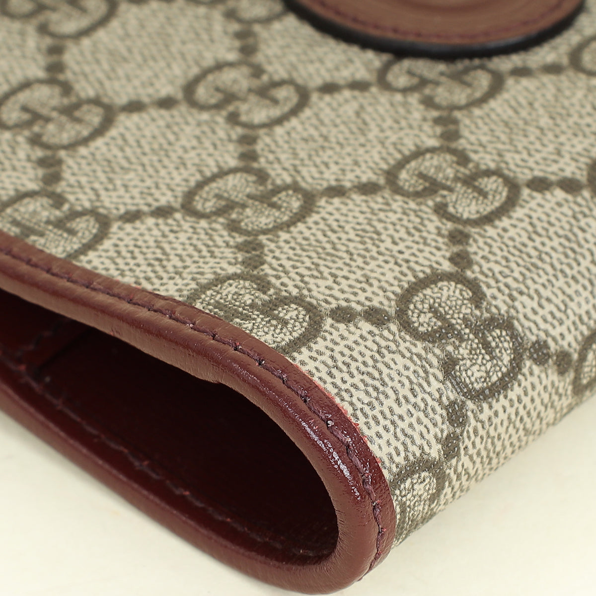 Gucci Bicolor Interlocking G Supreme Passport Wallet