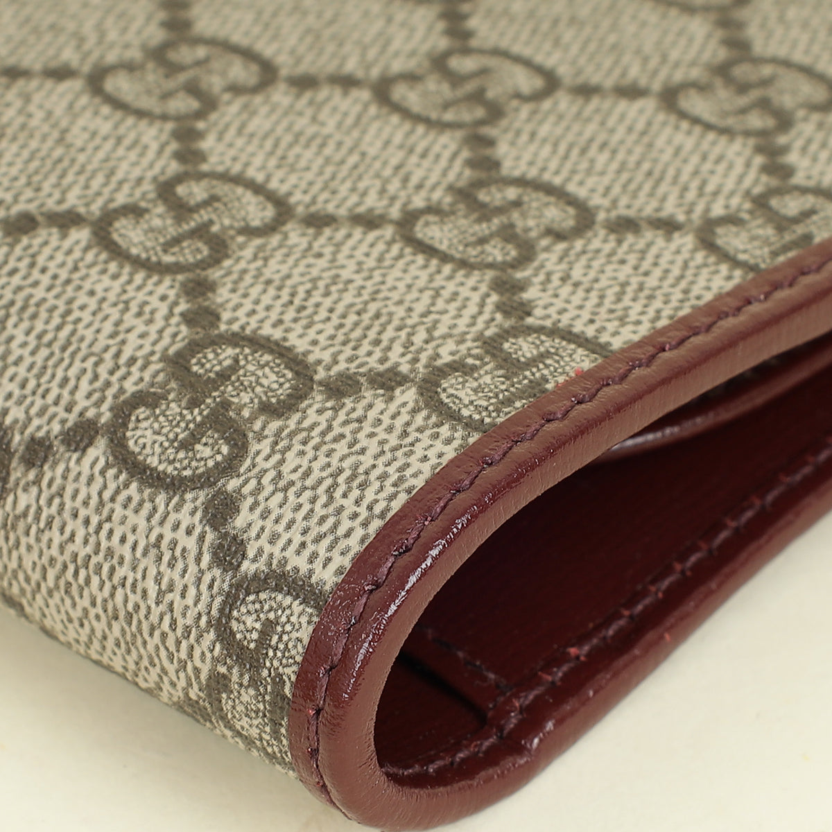 Gucci Bicolor Interlocking G Supreme Passport Wallet