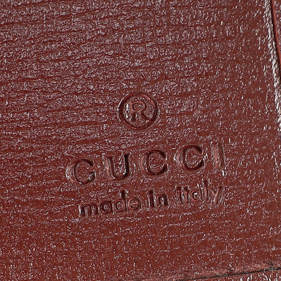 Gucci Bicolor Interlocking G Supreme Passport Wallet