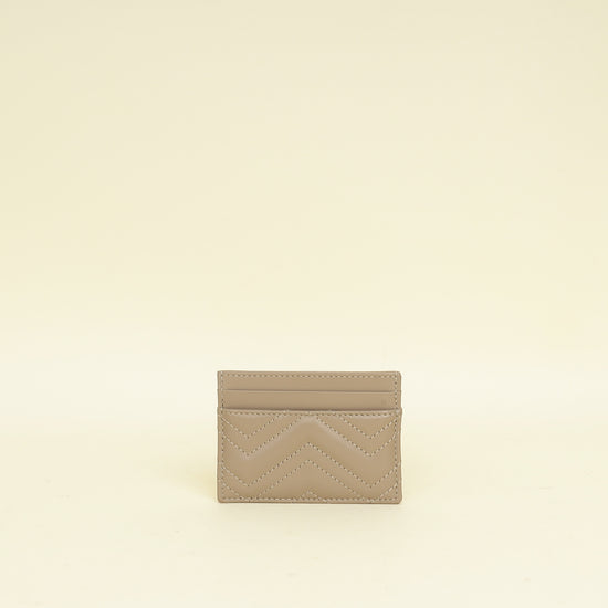 Gucci Taupe GG Marmont Card Case