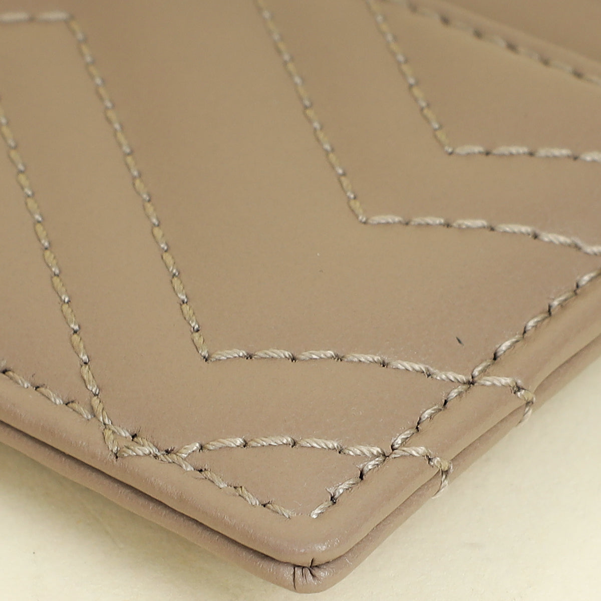 Gucci Taupe GG Marmont Card Case