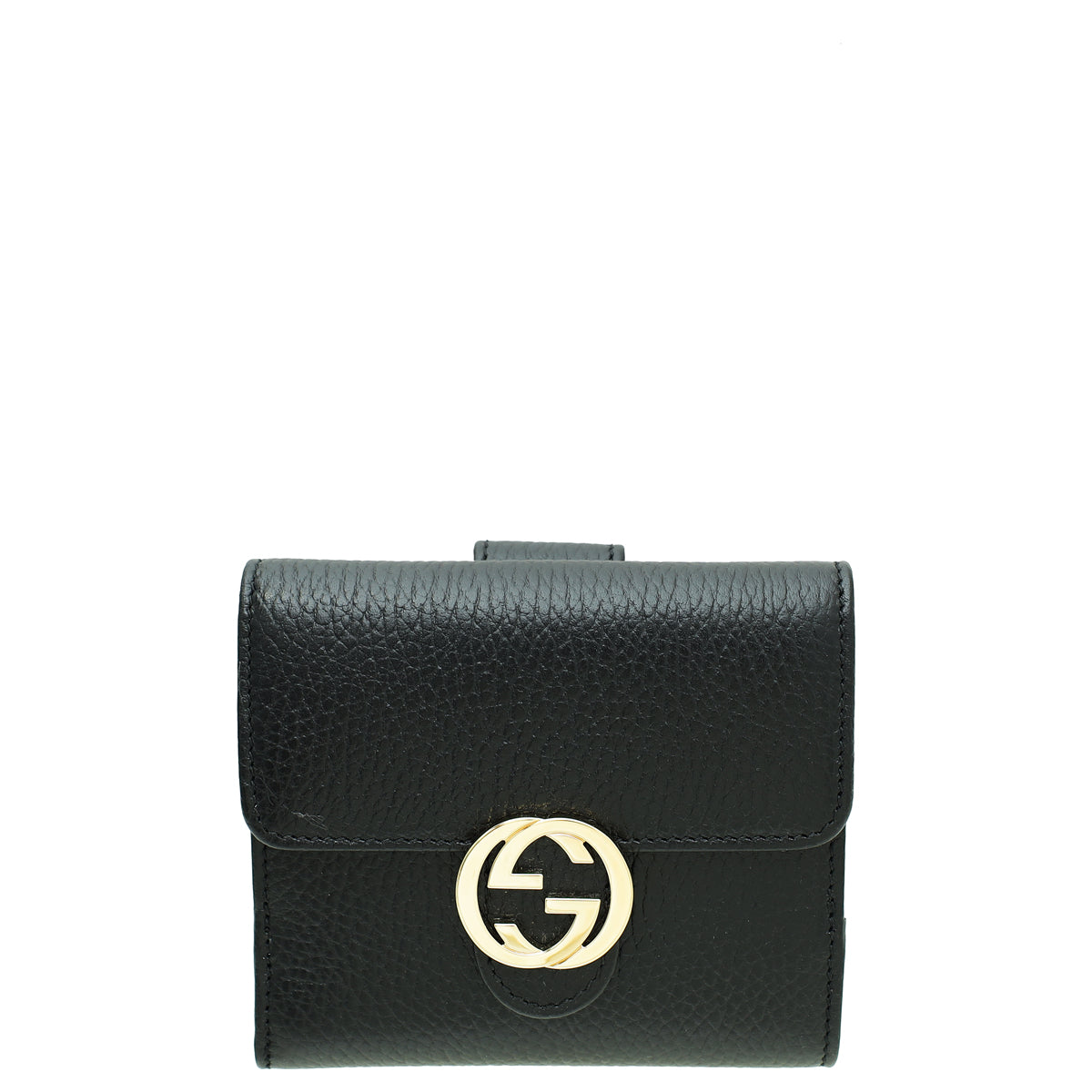 Gucci Black Interlocking G French Wallet-Gucci-THE CLOSET