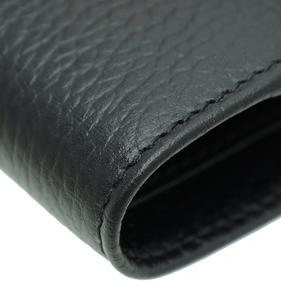 Gucci Black Interlocking G French Wallet