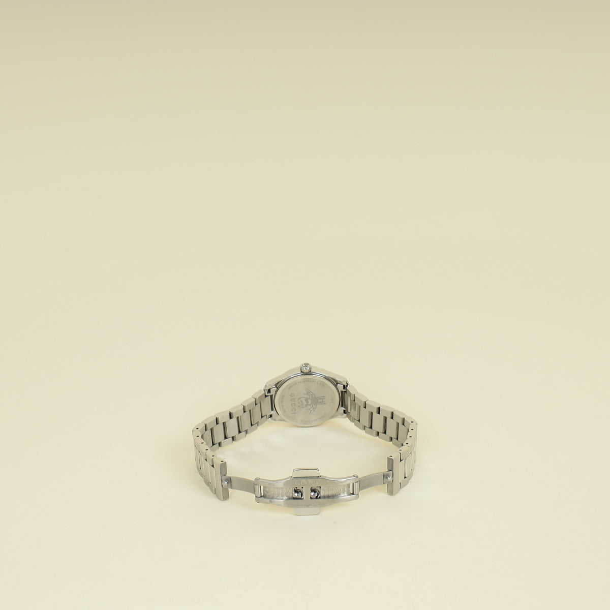 Gucci Stainless Steel G- Timeless 27 mm W/ Feline Head Motif Quartz Movement Watch