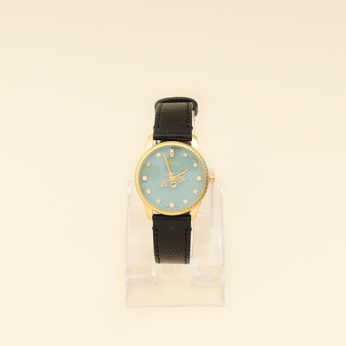 Gucci Gold PVD Stainless Steel G-Timeless Bee Logo 29mm Quartz Watch-Gucci-THE CLOSET