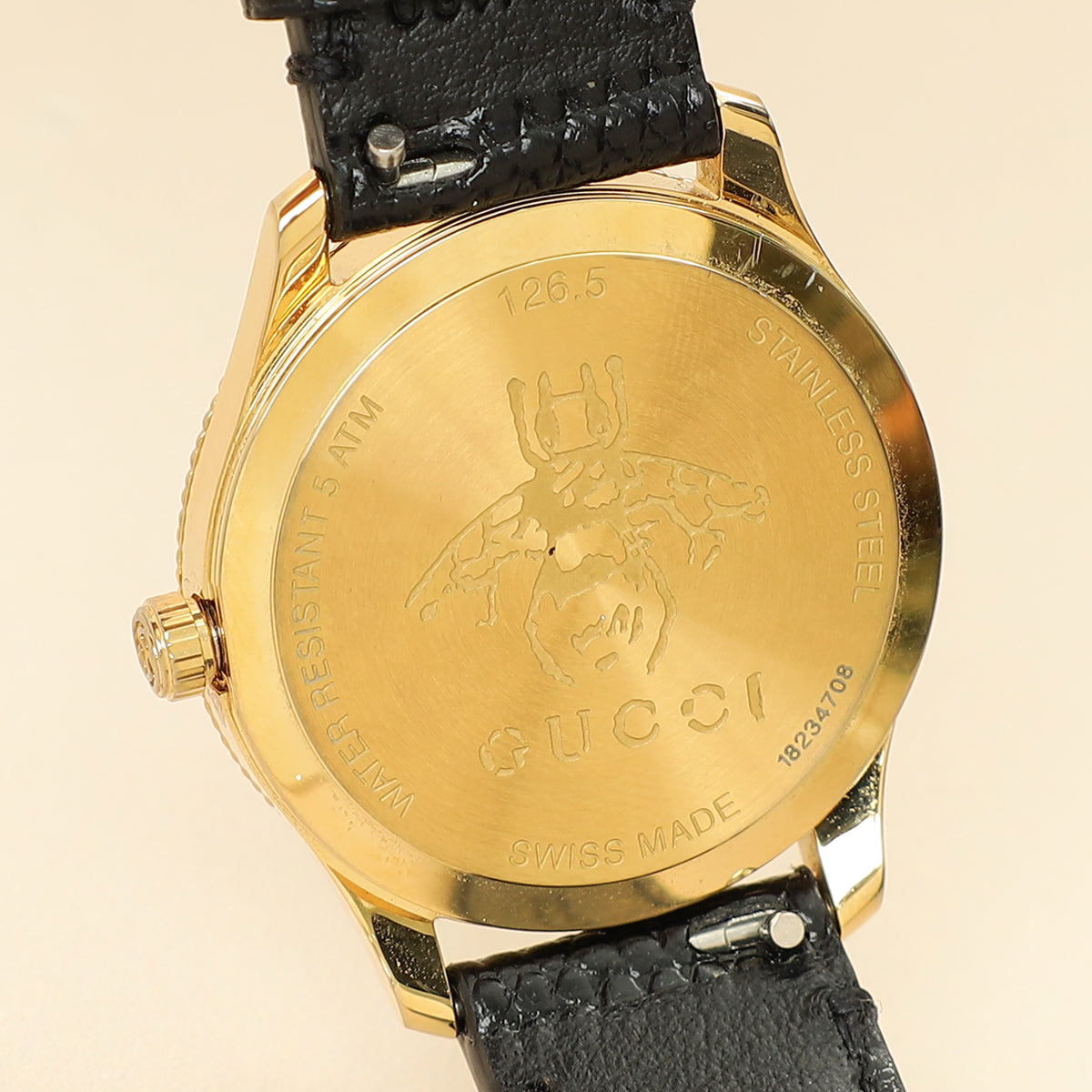 Gucci Gold PVD Stainless Steel G-Timeless Bee Logo 29mm Quartz Watch-Gucci-THE CLOSET