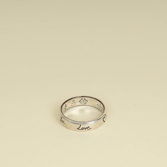 Gucci Silver Sterling Love Band 18