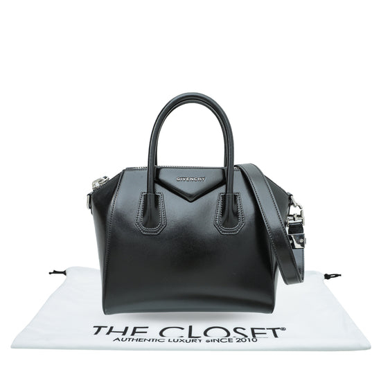 Givenchy - Antigona Mini Polished Leather Bag Black